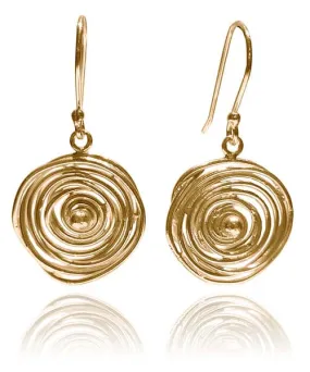 18k Gold Plated Jalebi Earrings