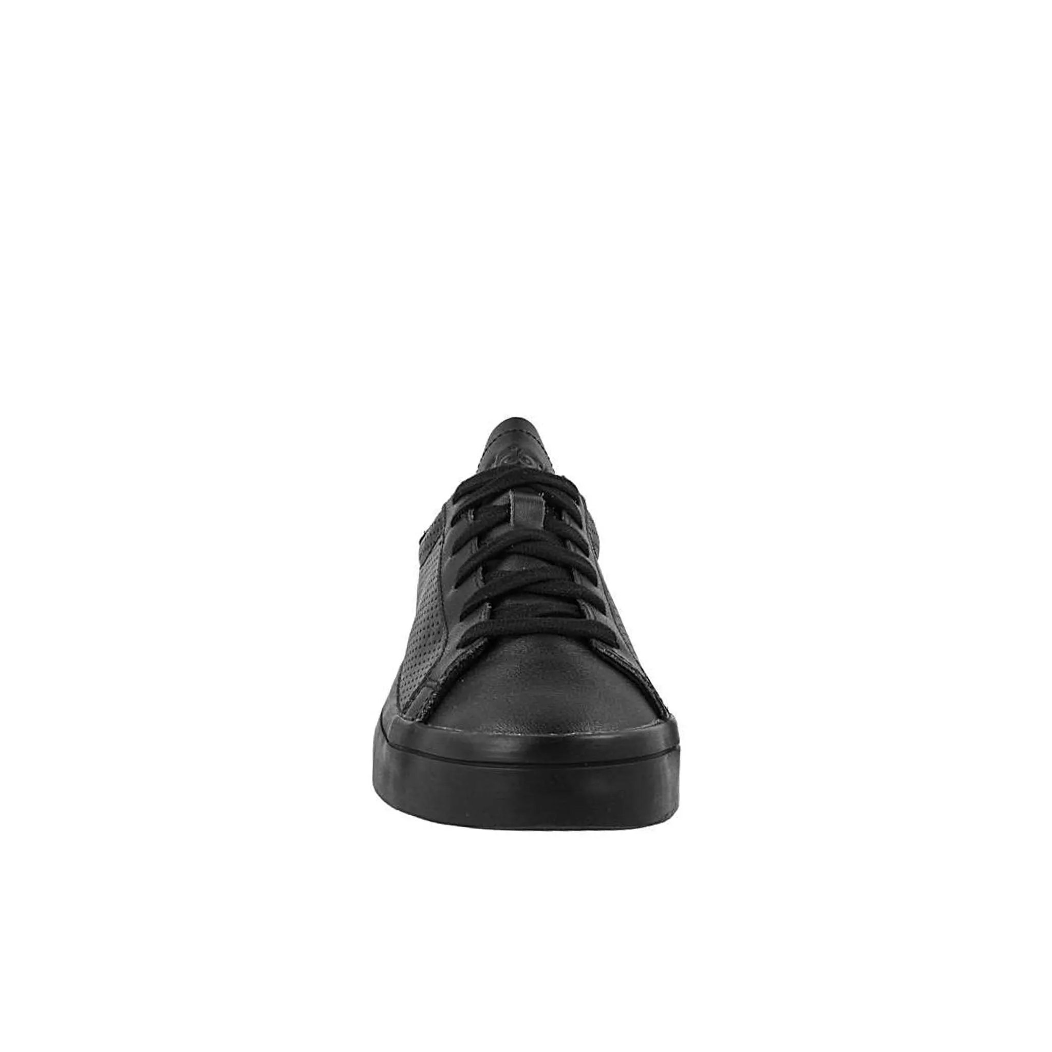 Adidas Court Vantage Mens Black Leather Trainers