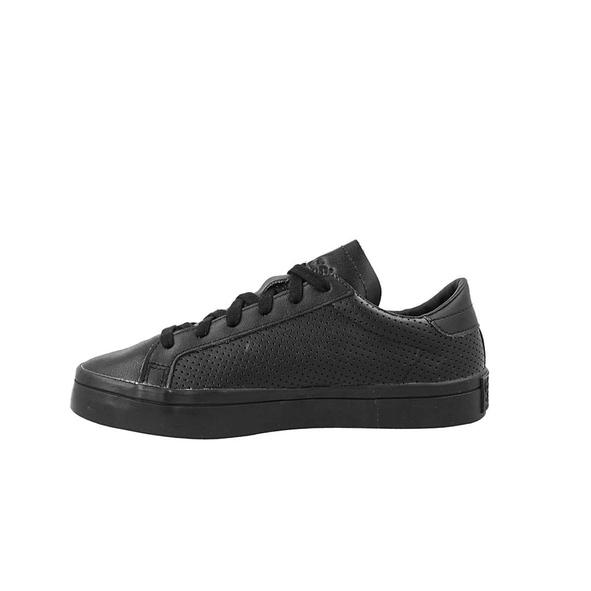 Adidas Court Vantage Mens Black Leather Trainers