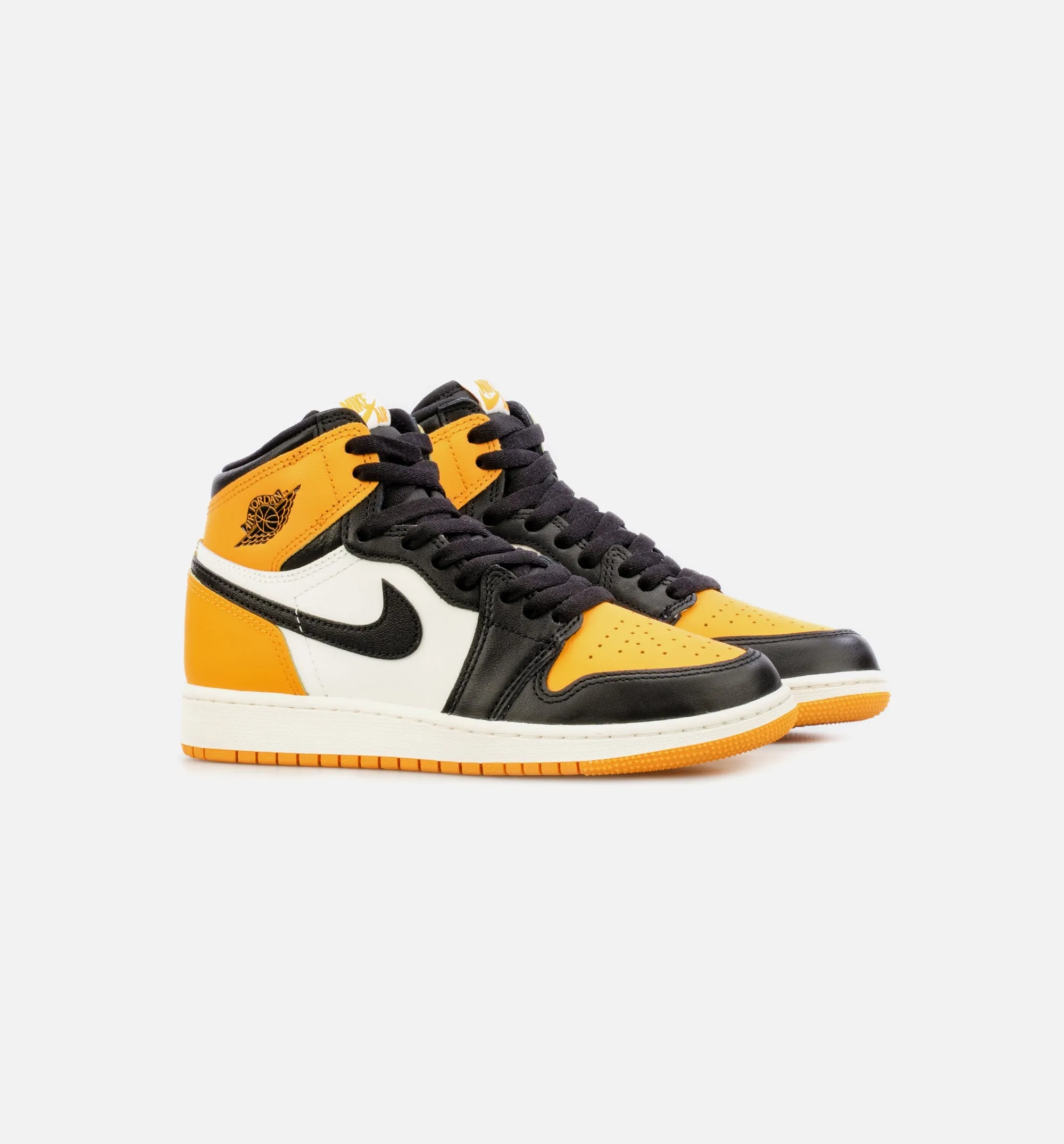 Air Jordan 1 Retro High Taxi Grade School Lifestyle Shoe - Black/Yellow Free Shipping