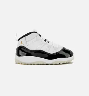 Air Jordan 11 Retro Gratitude Infant Toddler Lifestyle Shoe - White/Black/Metallic Gold