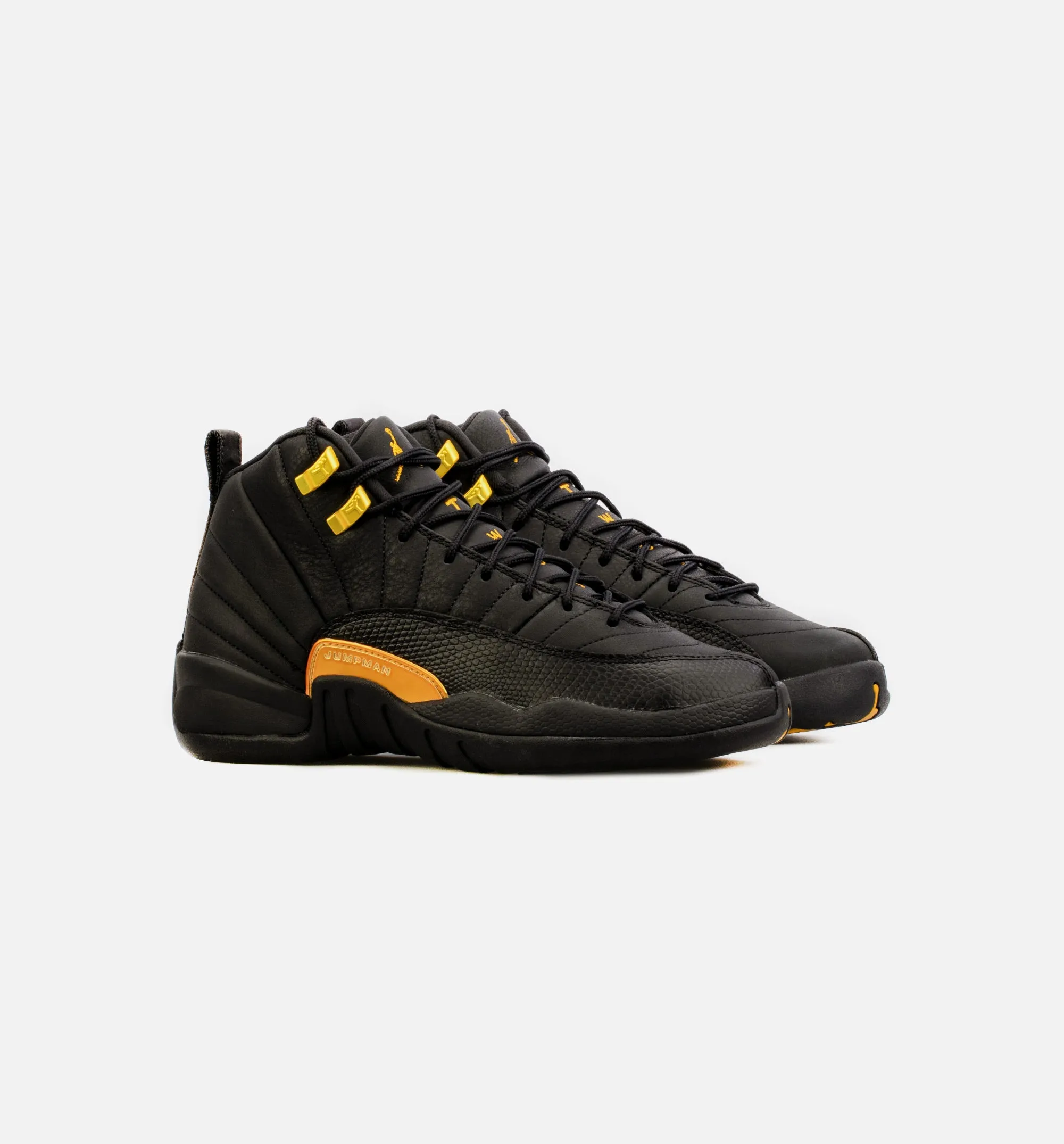 Air Jordan 12 Retro Black Taxi Grade School Lifestyle Shoe - Black Free Shipping