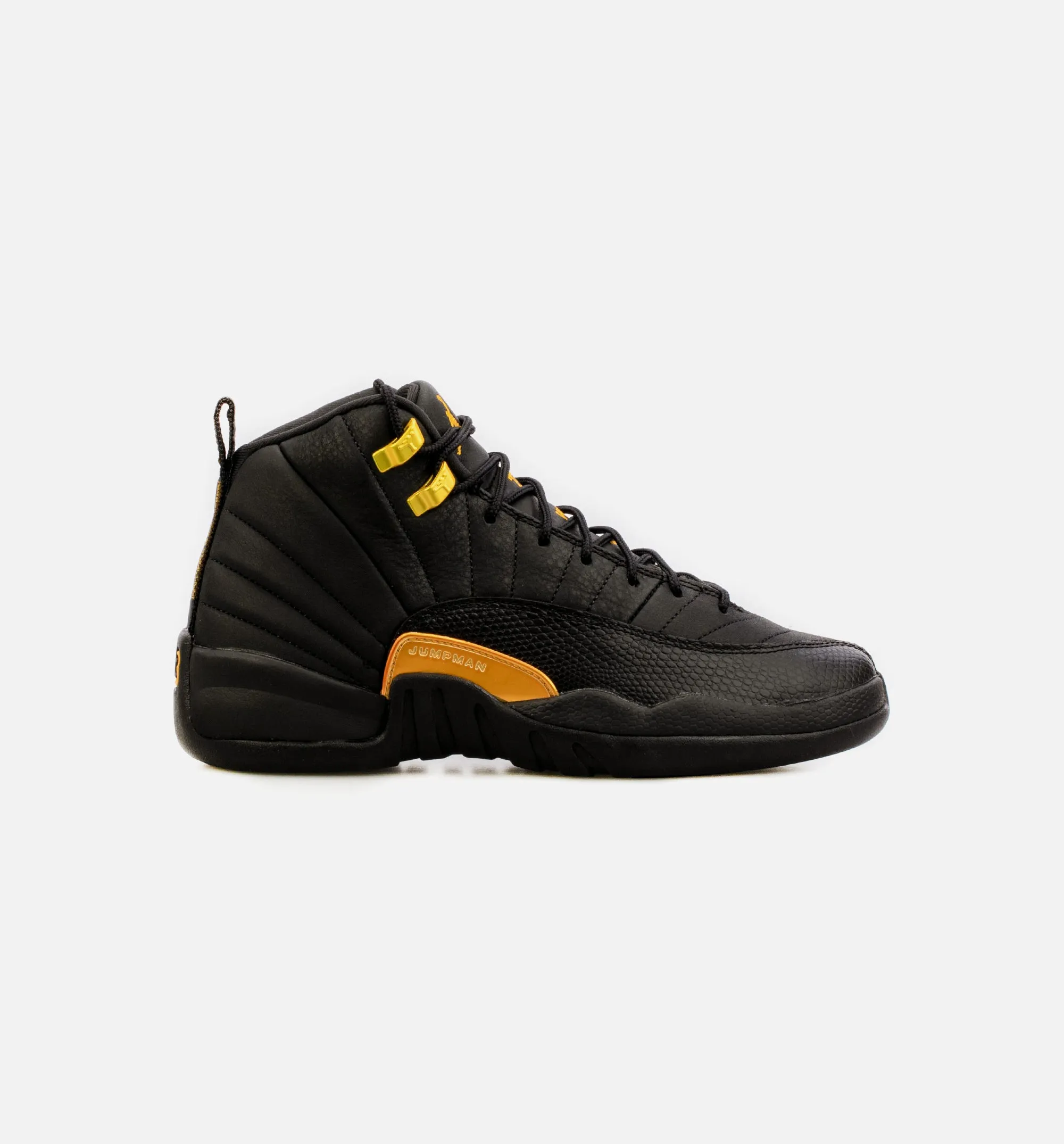 Air Jordan 12 Retro Black Taxi Grade School Lifestyle Shoe - Black Free Shipping