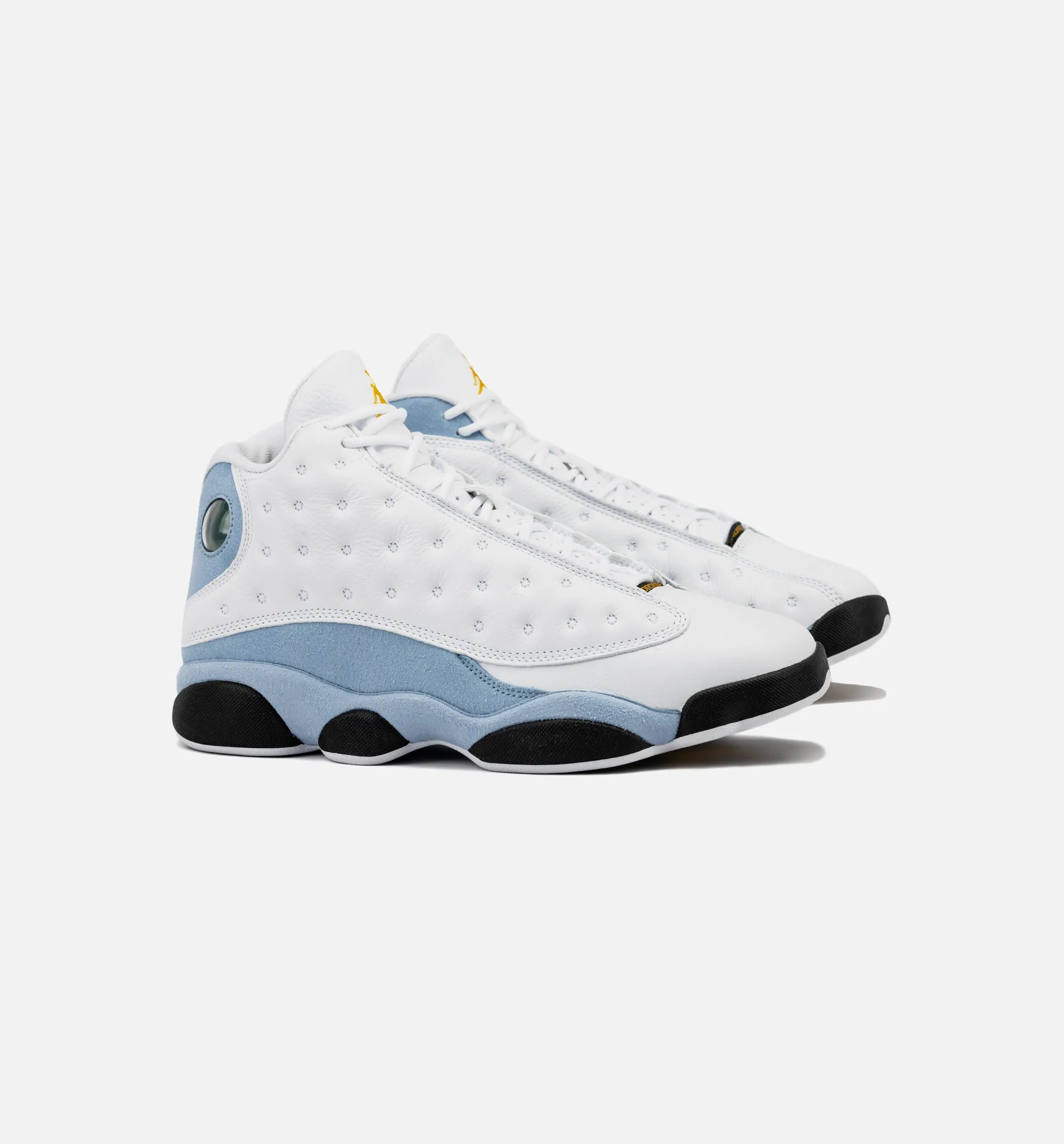 Air Jordan 13 Retro Blue Grey Mens Lifestyle Shoe - White/Blue Grey/Black/Yellow Ochre