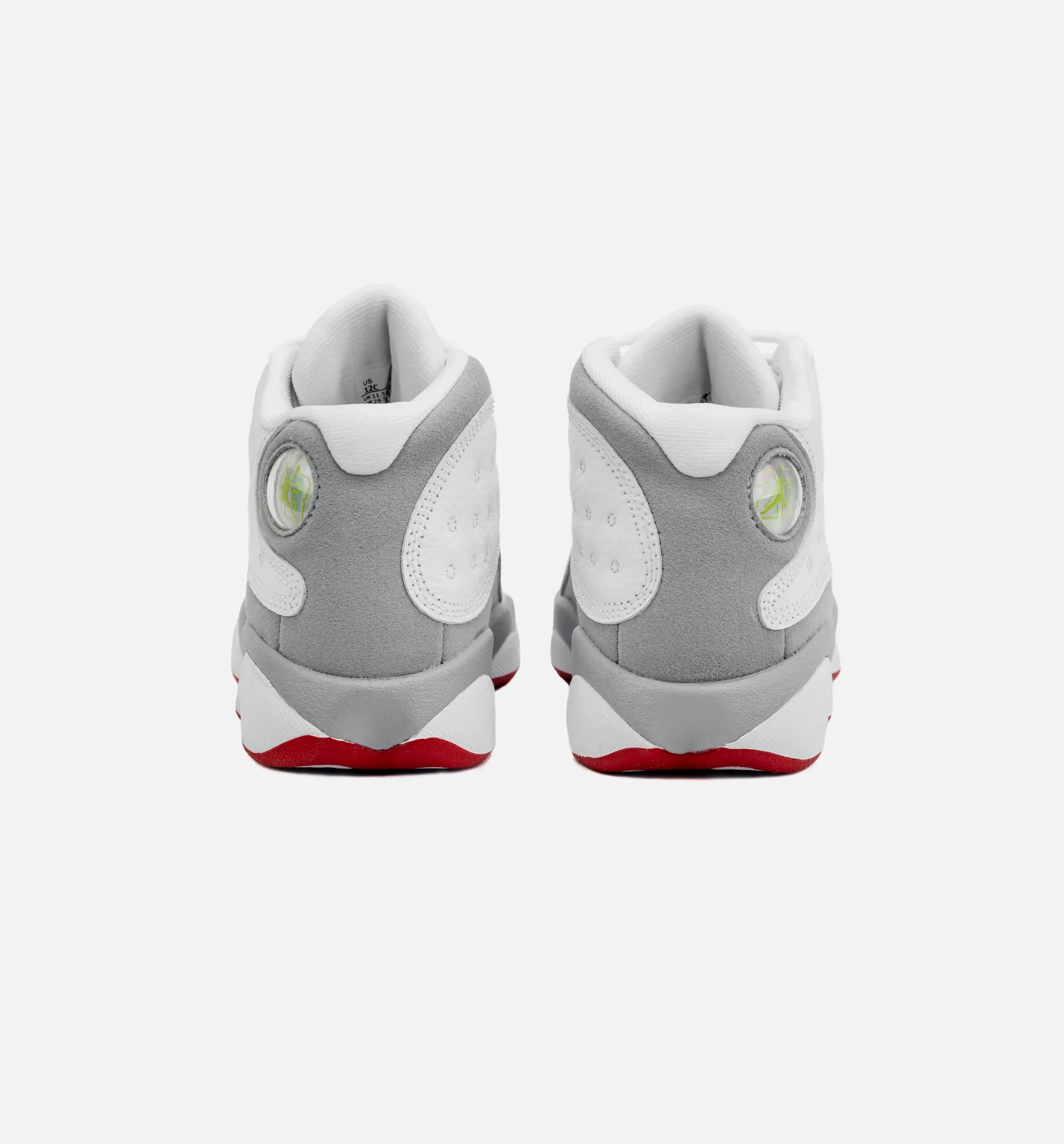 Air Jordan 13 Retro Wolf Grey Preschool Lifestyle Shoe - White/Grey Free Shipping