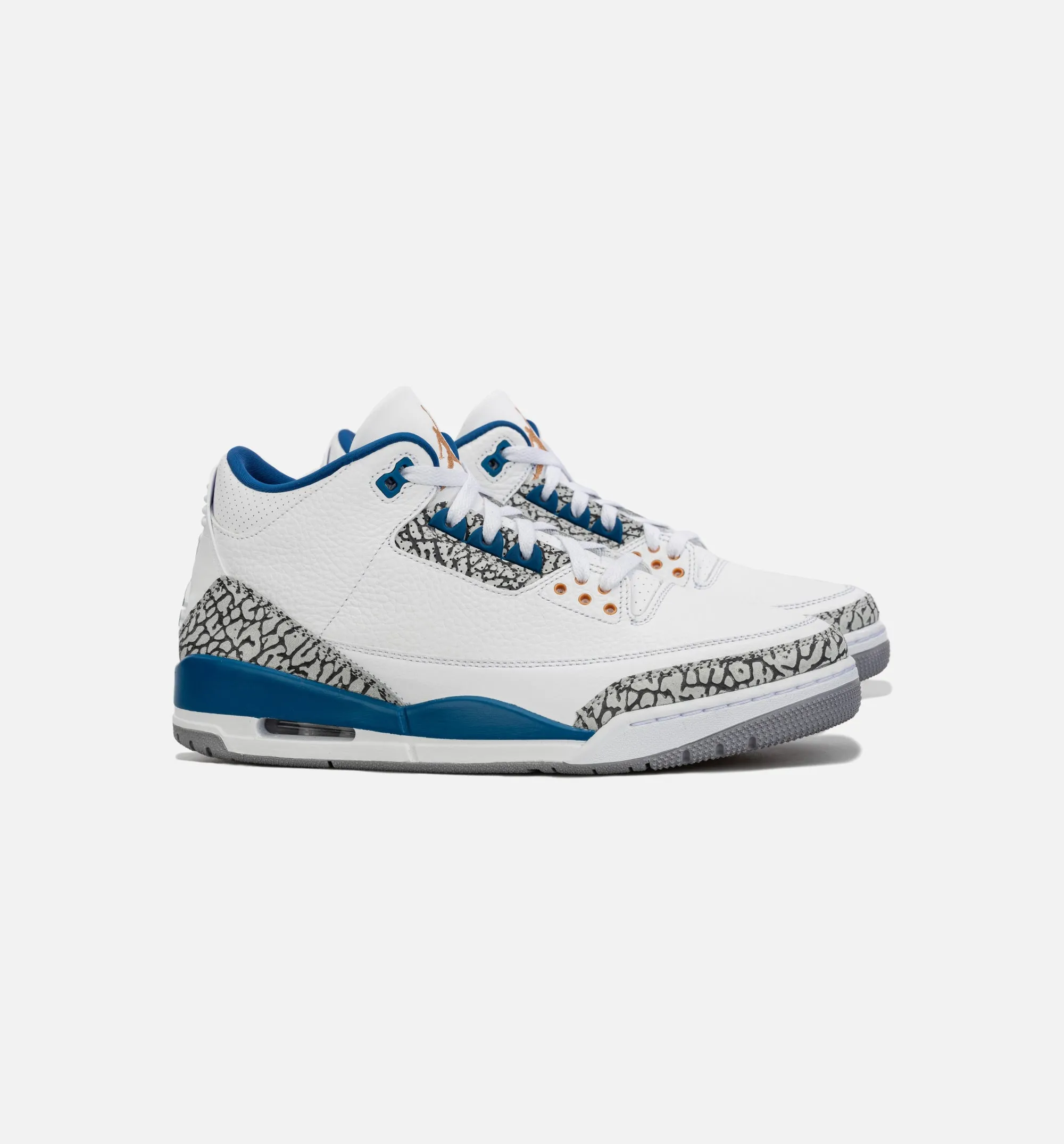 Air Jordan 3 Retro Wizards True Blue Mens Lifestyle Shoe - White/Blue