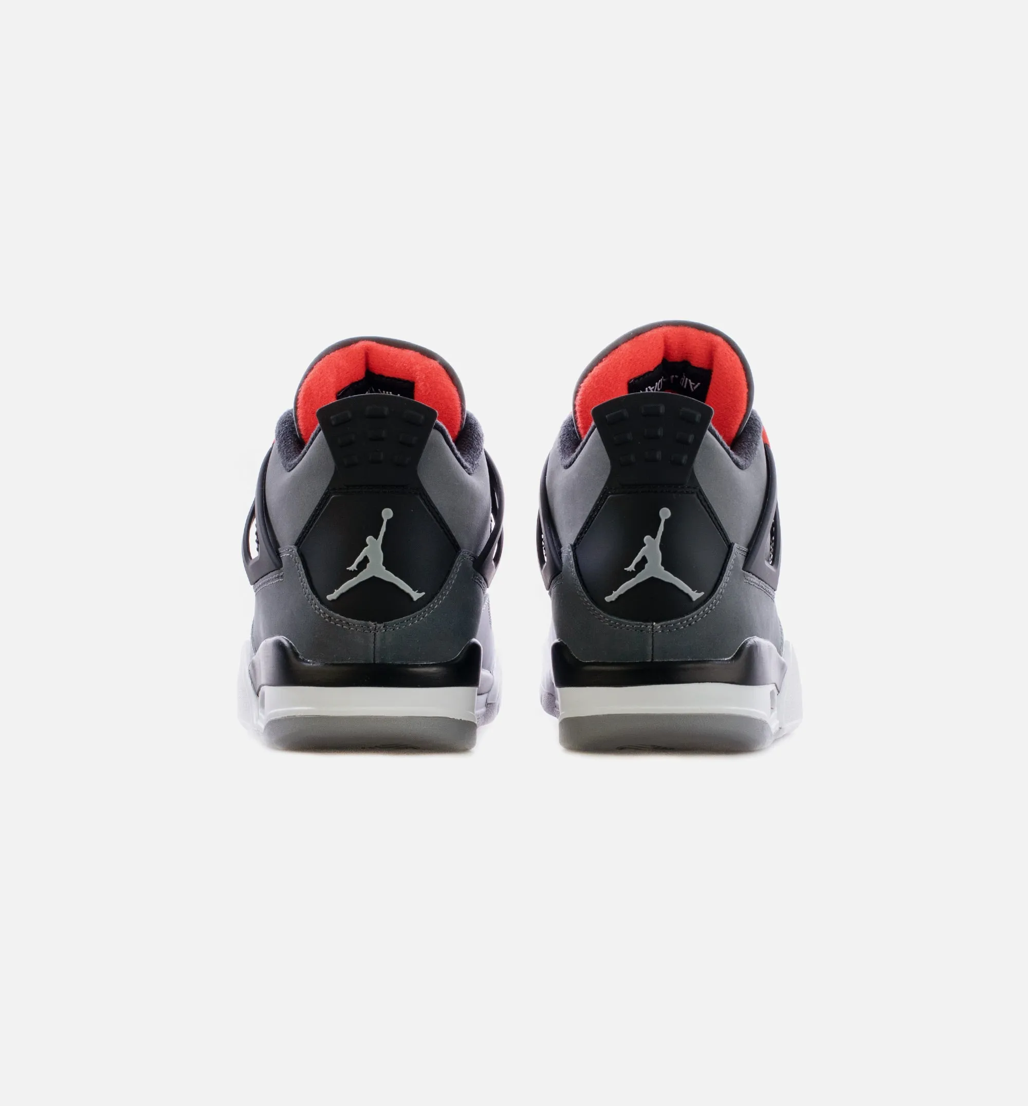 Air Jordan 4 Retro Infrared Mens Lifestyle Shoe - Grey/Infrared/Black Limit One Per Customer