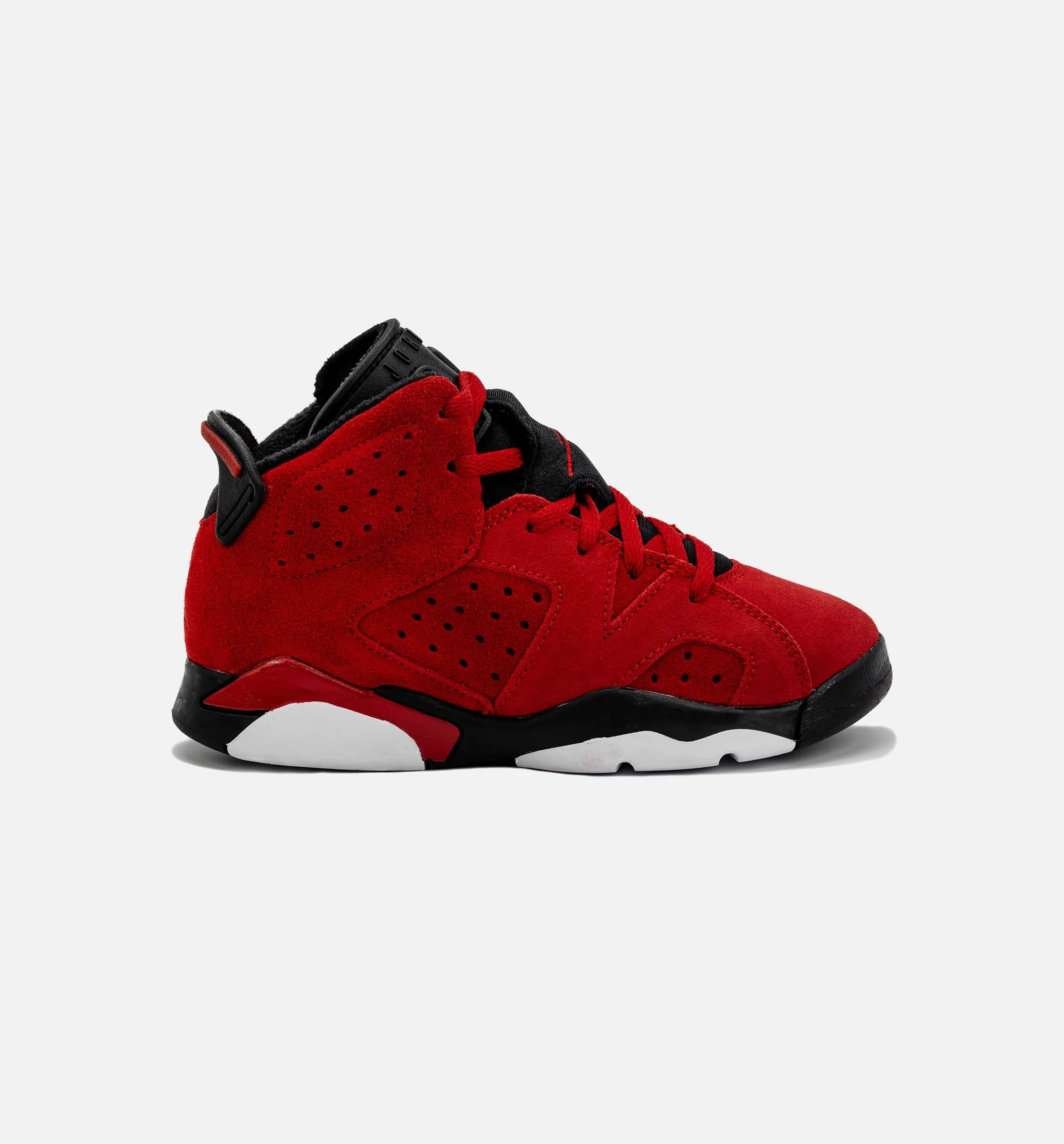 Air Jordan 6 Retro Toro Bravo Preschool Lifestyle Shoe - Red/Black