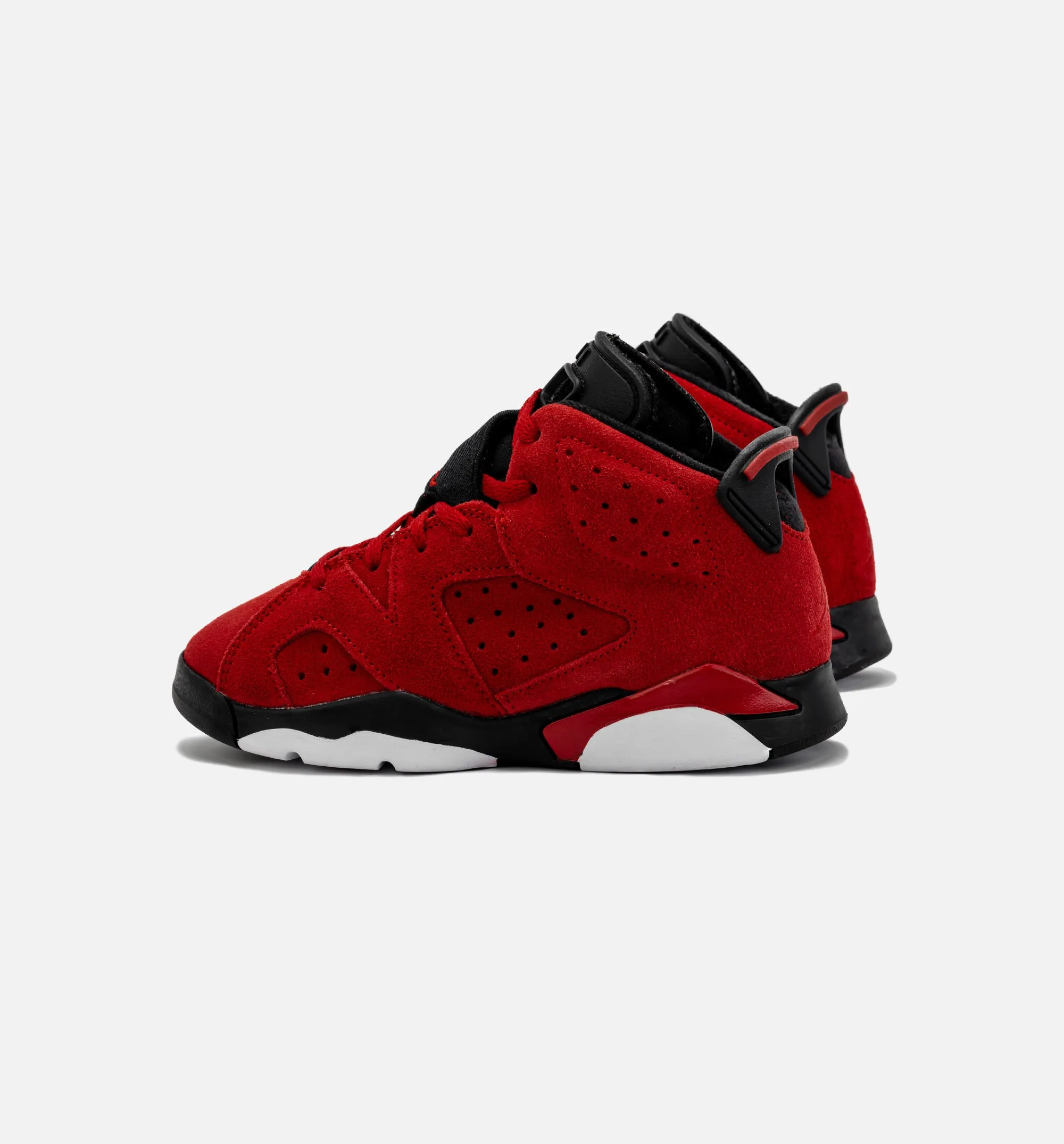 Air Jordan 6 Retro Toro Bravo Preschool Lifestyle Shoe - Red/Black