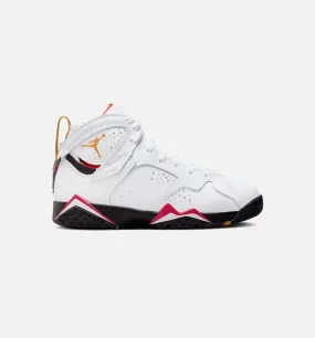 Air Jordan 7 Retro Cardinal Grade School Lifestyle Shoe - White/Red