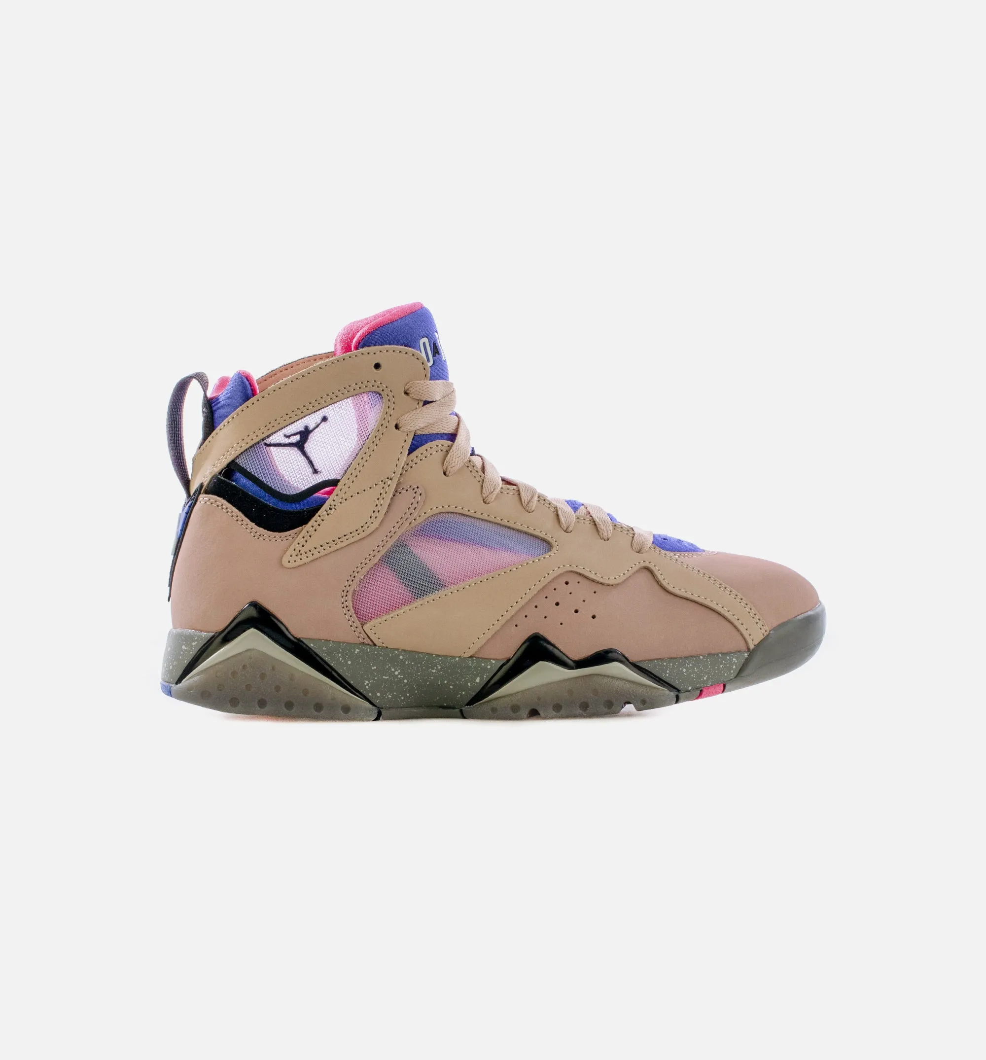 Air Jordan 7 Sapphire Mens Lifestyle Shoe - Beige/Black Free Shipping