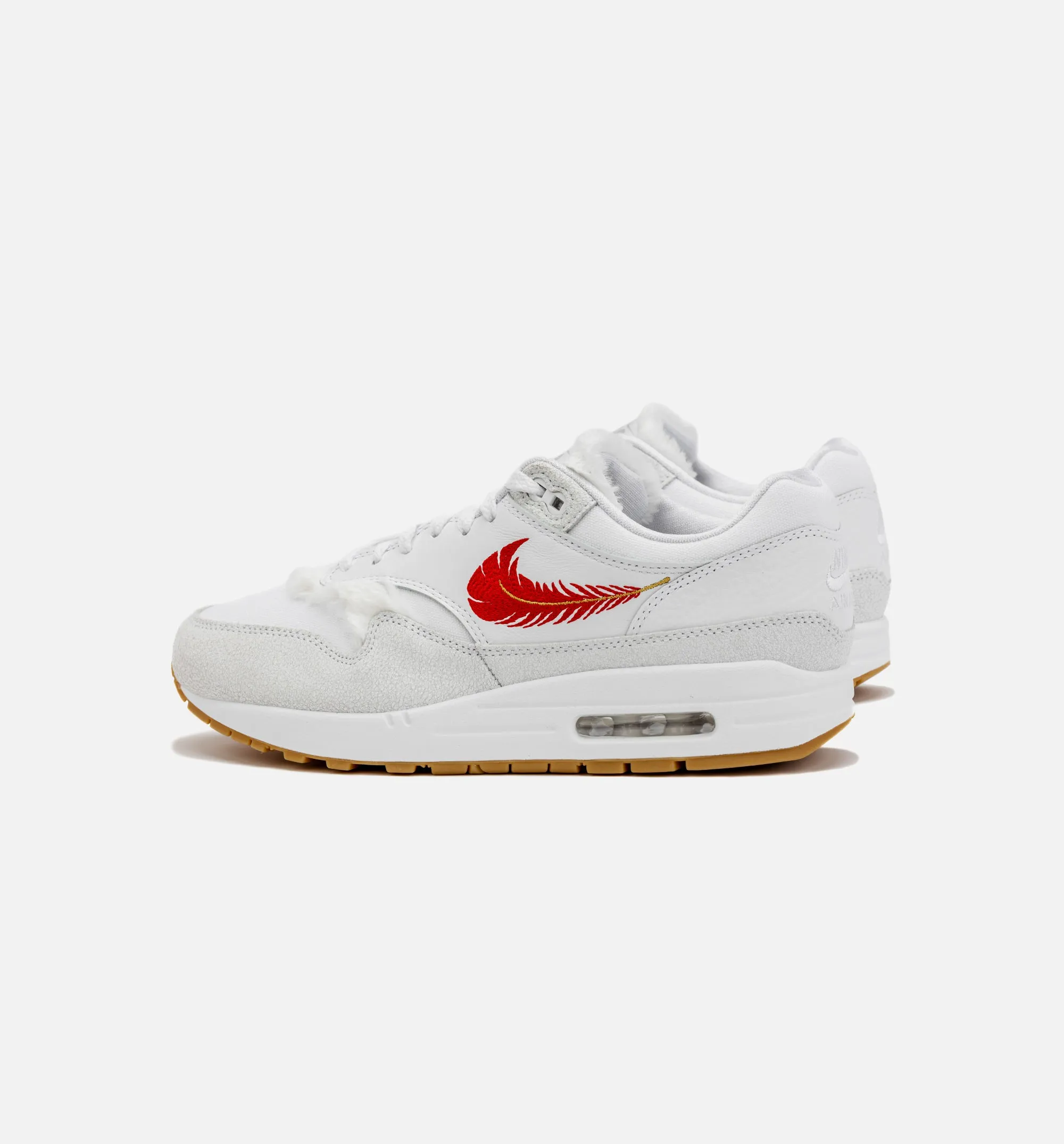 Air Max 1 The Bay Mens Lifestyle Shoe - White/Red