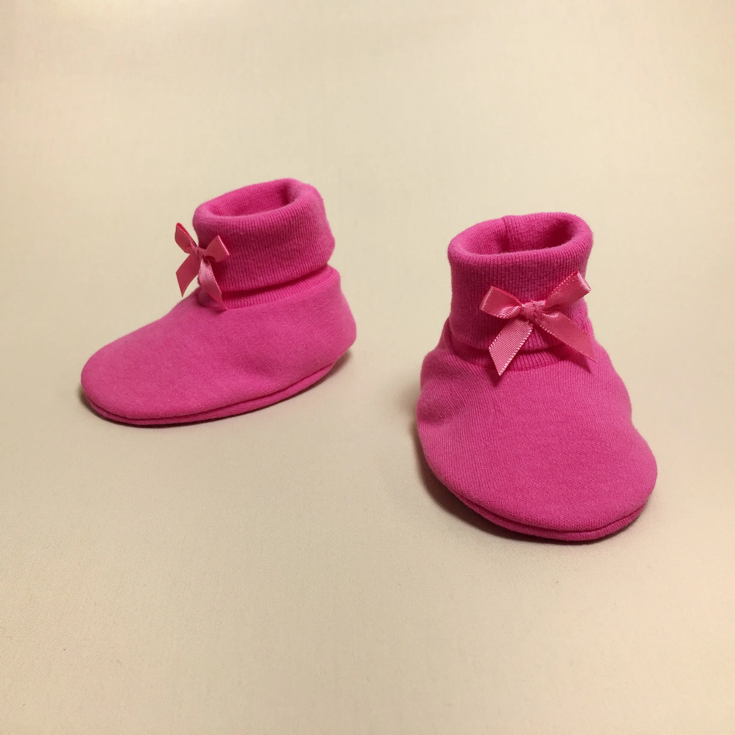 Baby Booties Solid Fuchsia