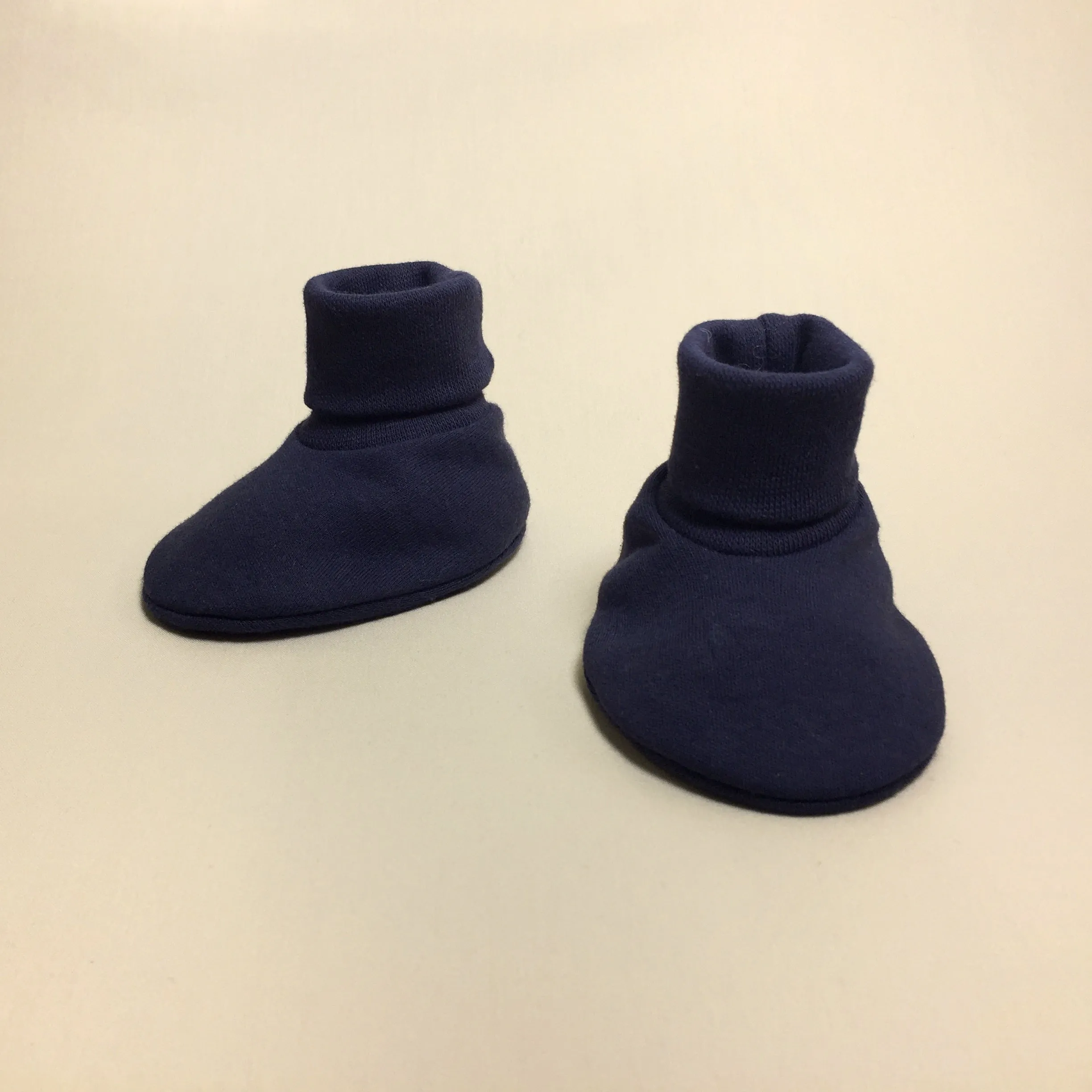 Baby Booties Solid Navy