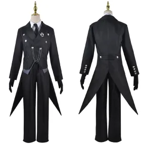 Black Butler - Sebas Cosplay Costume Outfits Halloween Carnival Suit