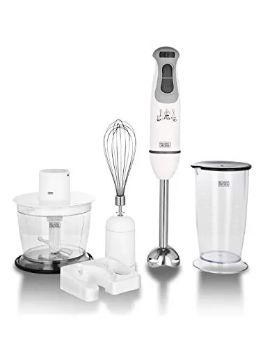 BLACK DECKER BXBL6002IN Hand Blender with Chopper, Whisk, Cup and Wall Rack 600W