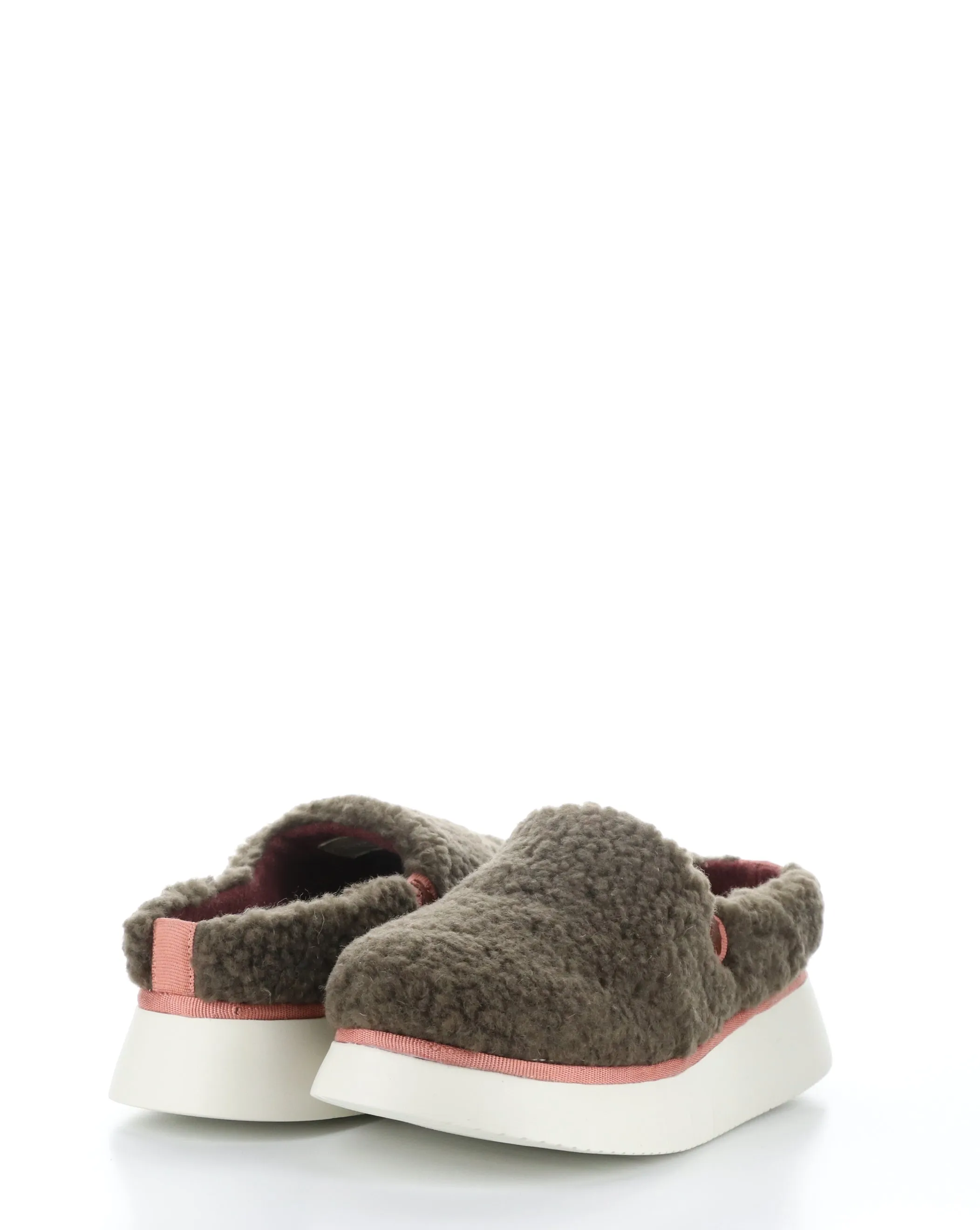 CAFE360FLY 004 BROWN/ROSE Slip-on Mules