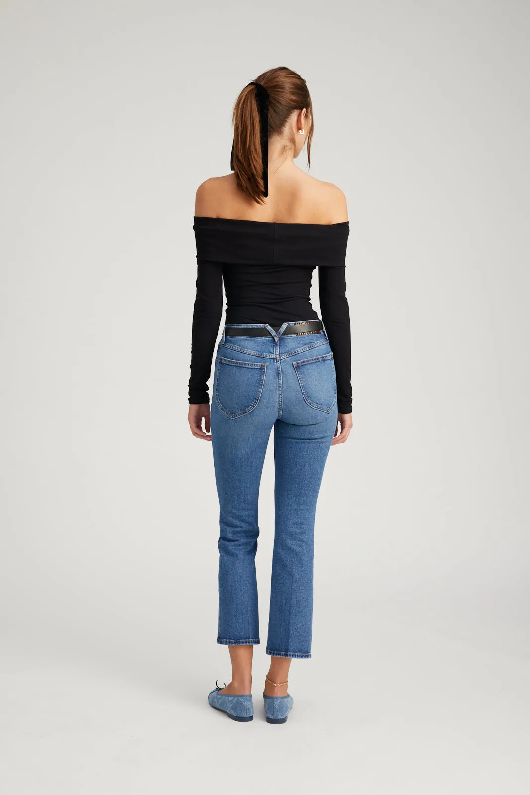 Charlotte Crop Flare Denim