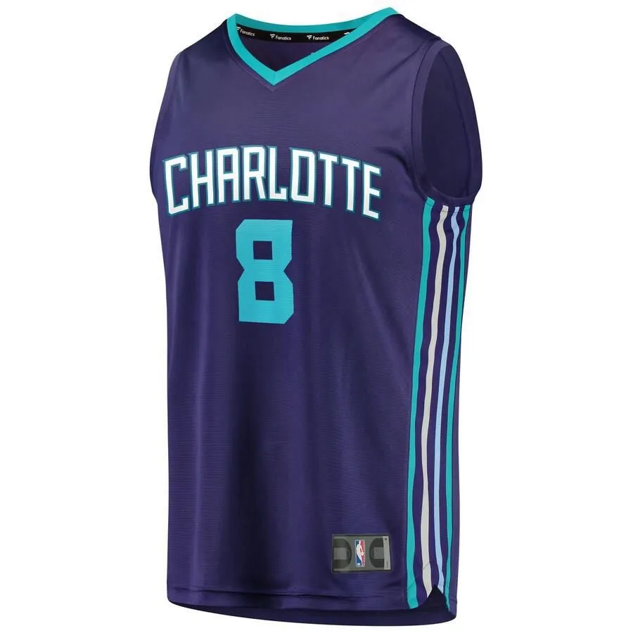 Charlotte Hornets Bismack Biyombo Fanatics Branded Fast Break Player Statement Jersey Kids - Purple | Ireland M7543X4