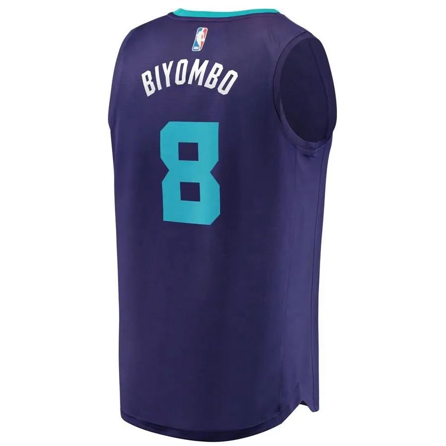 Charlotte Hornets Bismack Biyombo Fanatics Branded Fast Break Player Statement Jersey Kids - Purple | Ireland M7543X4