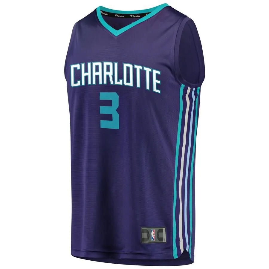 Charlotte Hornets Terry Rozier Fanatics Branded Replica Fast Break Statement Jersey Kids - Purple | Ireland O5420W1