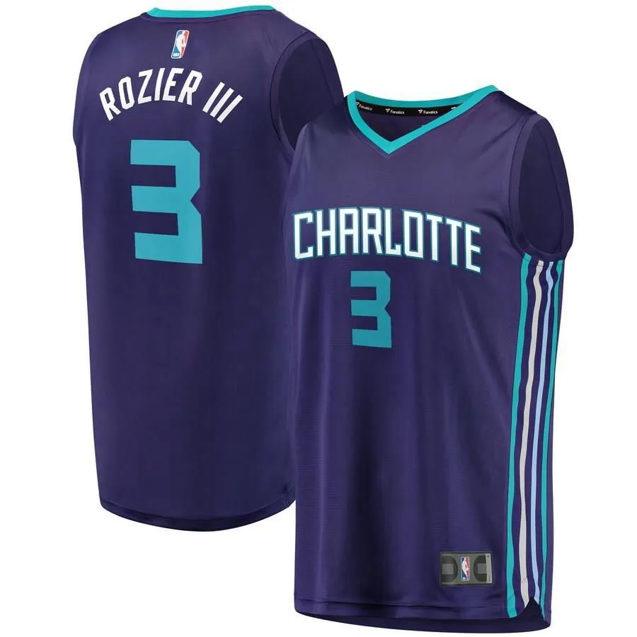 Charlotte Hornets Terry Rozier Fanatics Branded Replica Fast Break Statement Jersey Kids - Purple | Ireland O5420W1