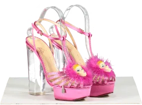 Charlotte Olympia Pink Barbie Girl Platform Heels UK 5 EU 38 👠