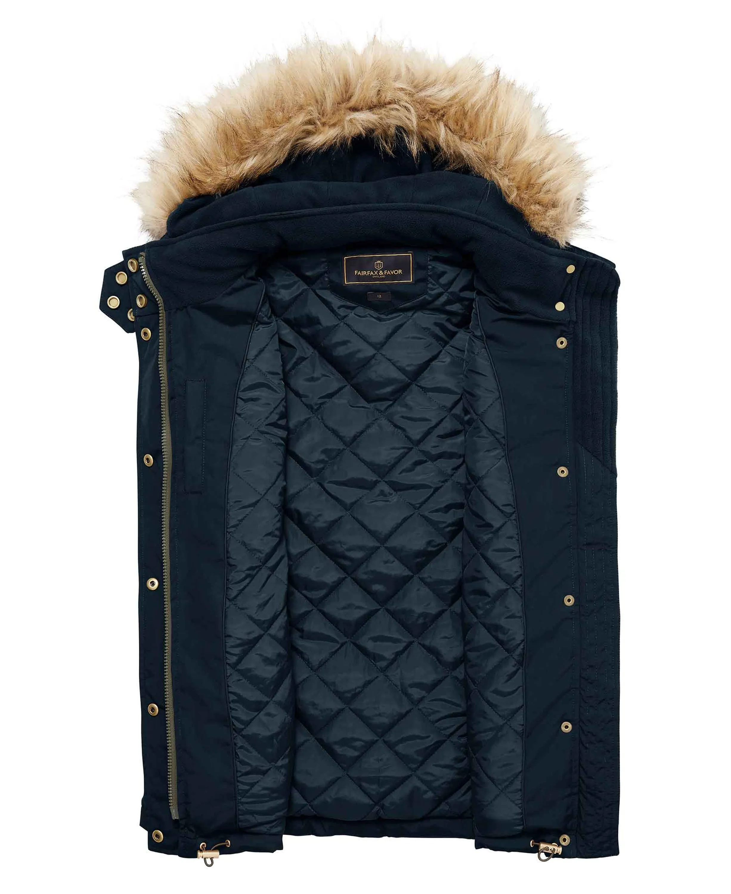 Charlotte Padded Gilet - Navy Blue