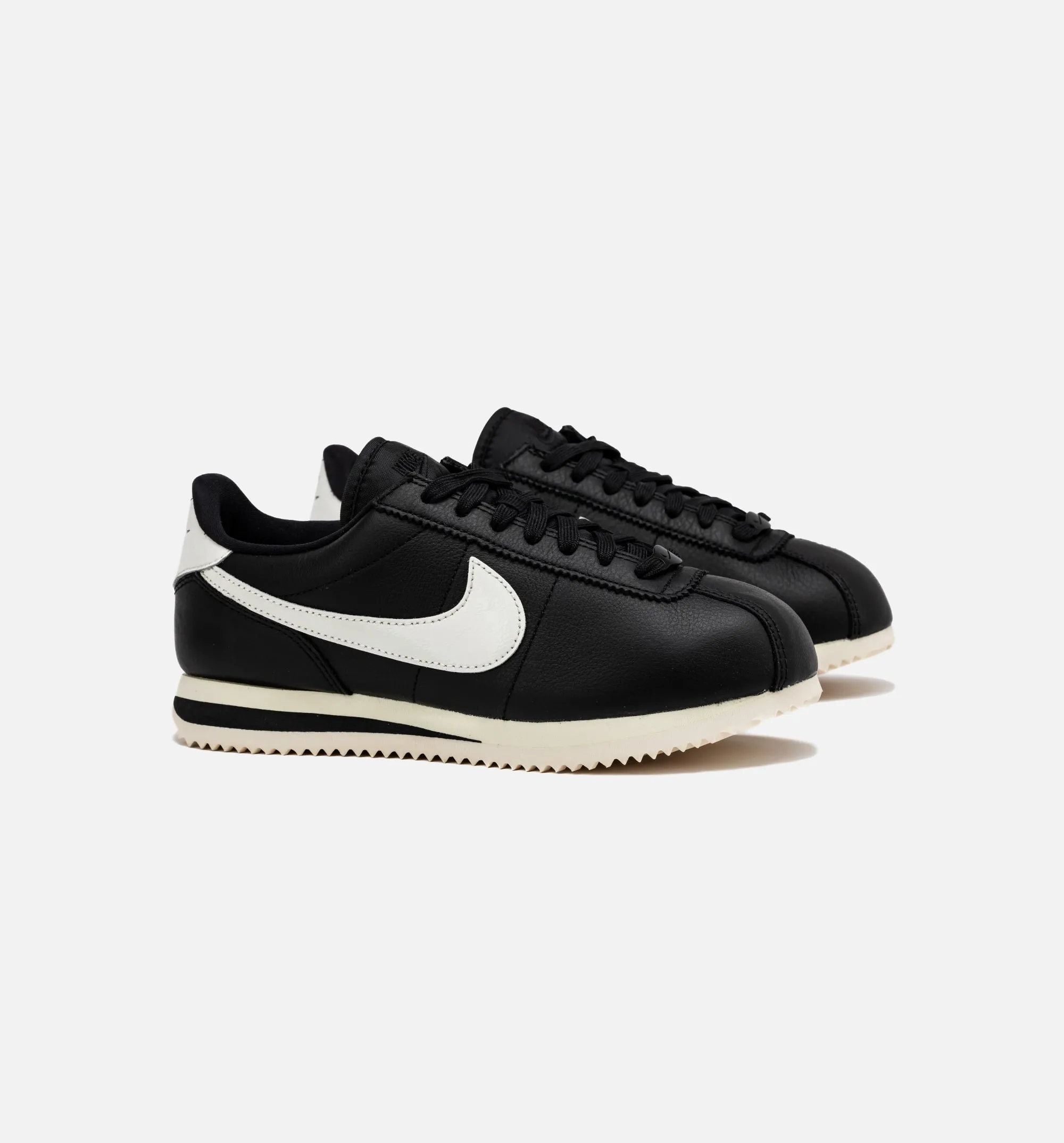 Cortez Premium Black Sail Womens Lifestyle Shoe - Black/Sail