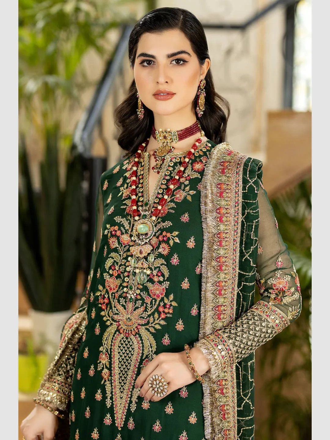 Designer Embroidered Net