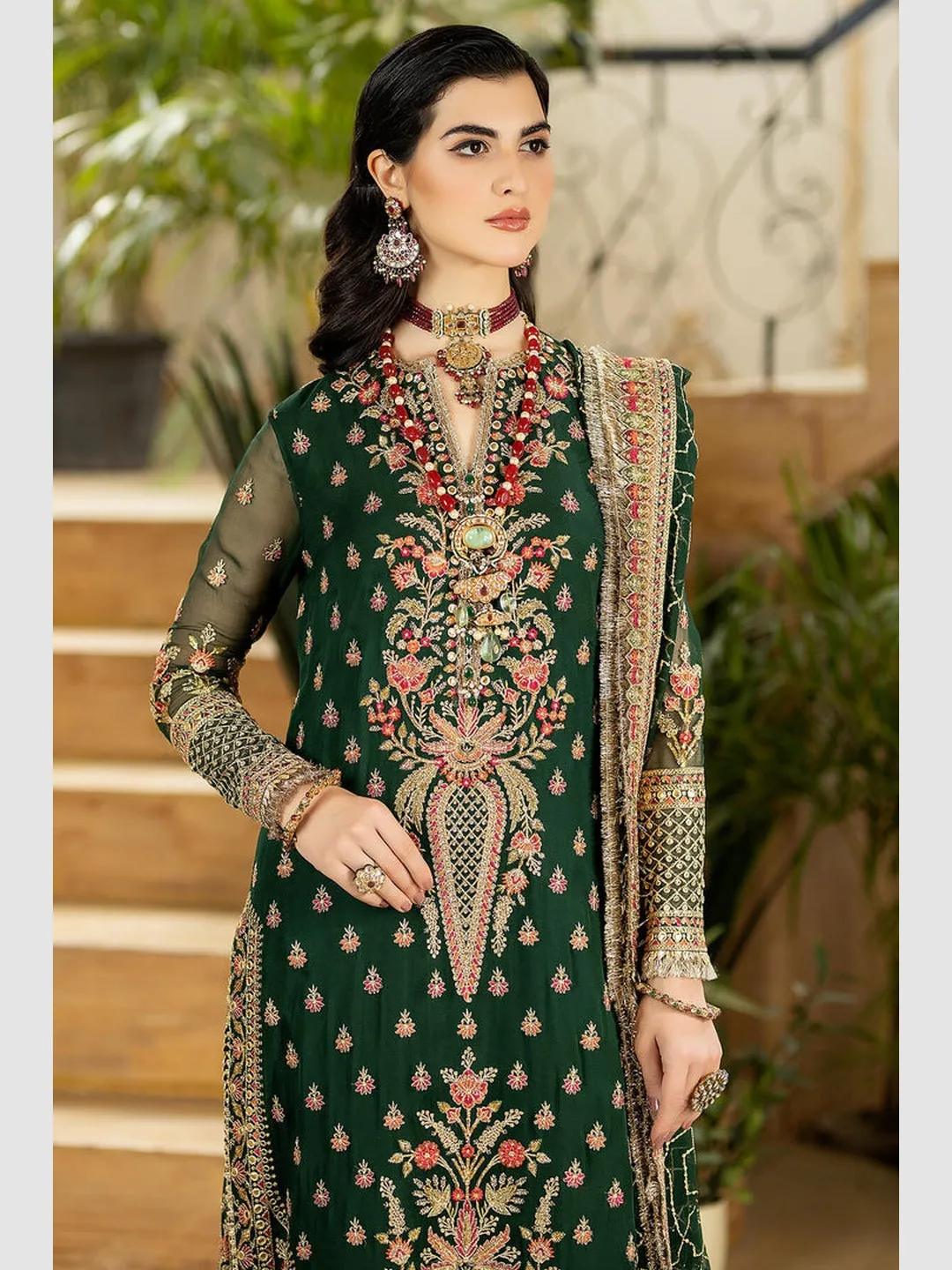 Designer Embroidered Net