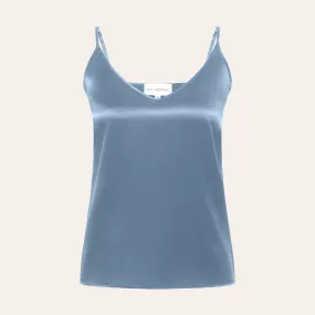 EHE Apparel Charlotte Silk Top - Blue