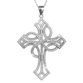 Eulalia Rhodium Cross