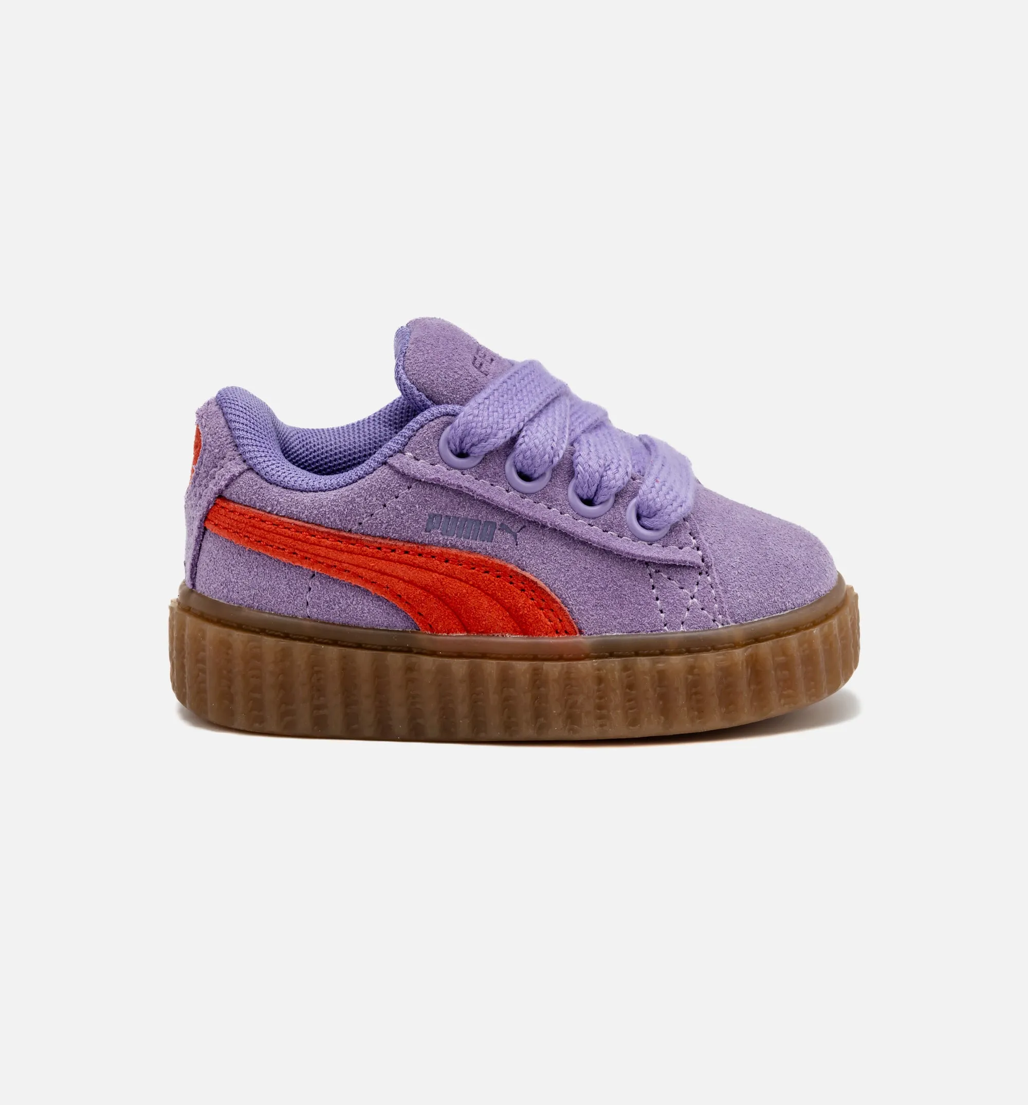 Fenty Creeper Phatty Infant Toddler Lifestyle Shoe - Lavender/Red/Gum Free Shipping