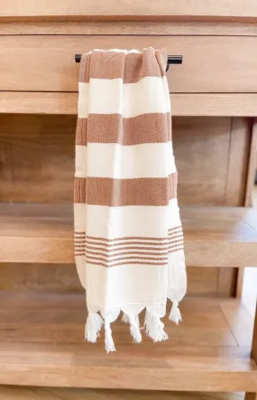 Hand Towel Neutral Stripes