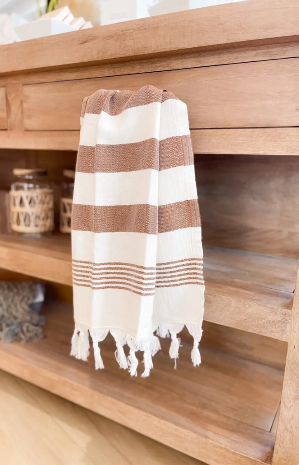 Hand Towel Neutral Stripes