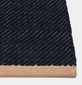 HAY Bias Rug in Dark Blue – Various Sizes