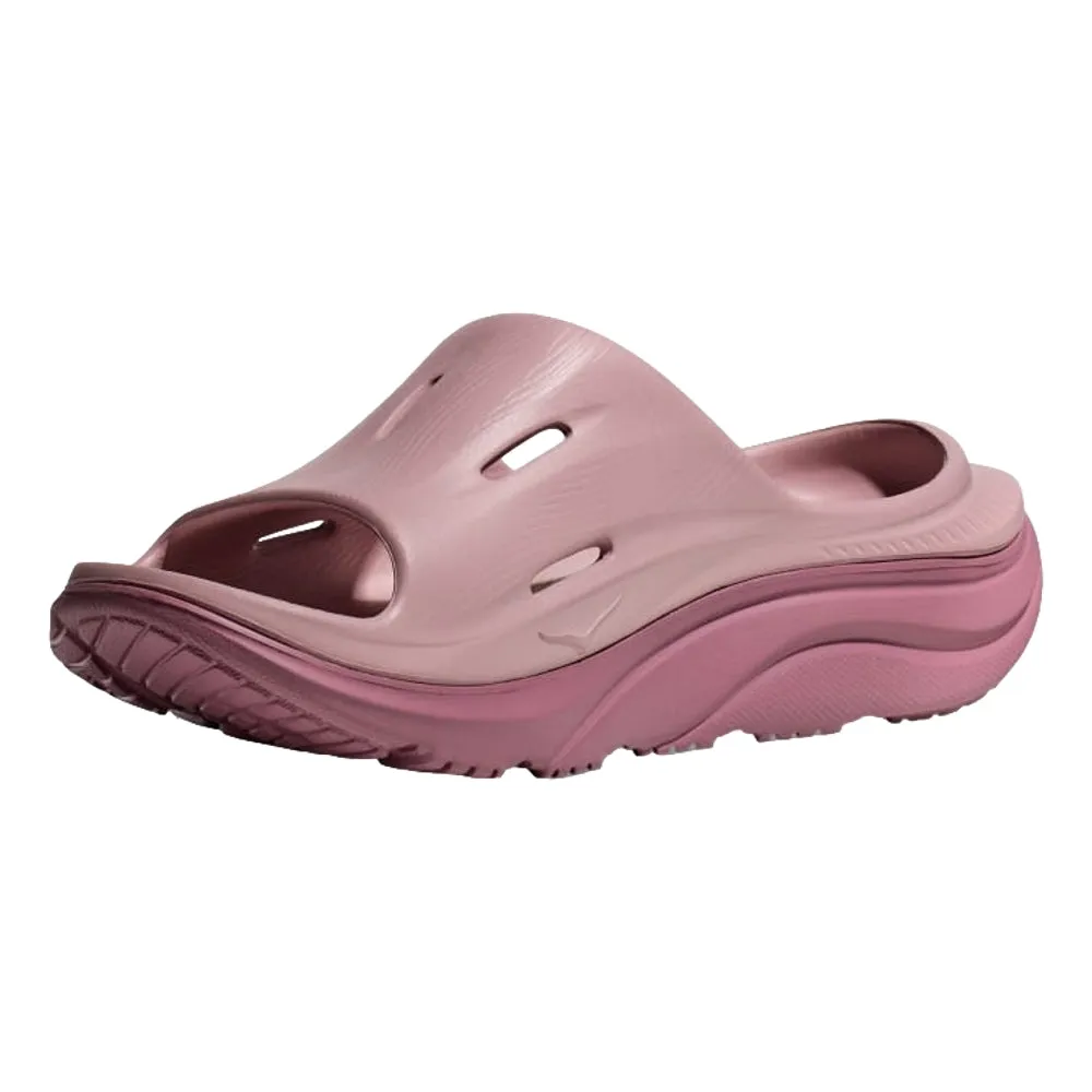 HOKA ONE ONE U ORA RECOVERY SLIDE 3-PALE MAUVE