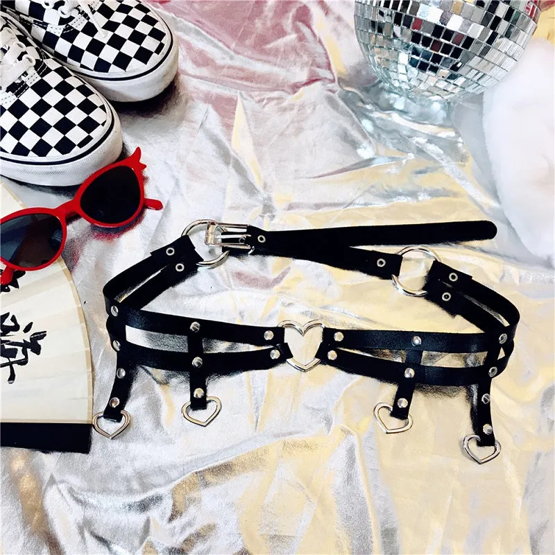 JAPANESE HARAJUKU ULZZANG LOVE HIPHOP RIVETS BELT BY18002