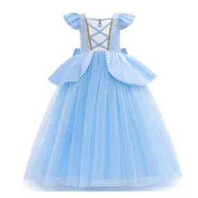 KIds Girls Cinderella Cosplay Costume Outfits Halloween Carnival Disguise Suit