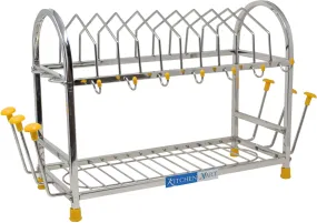 Kitchen Mart Stainless Steel kitchen rack (5 in 1)