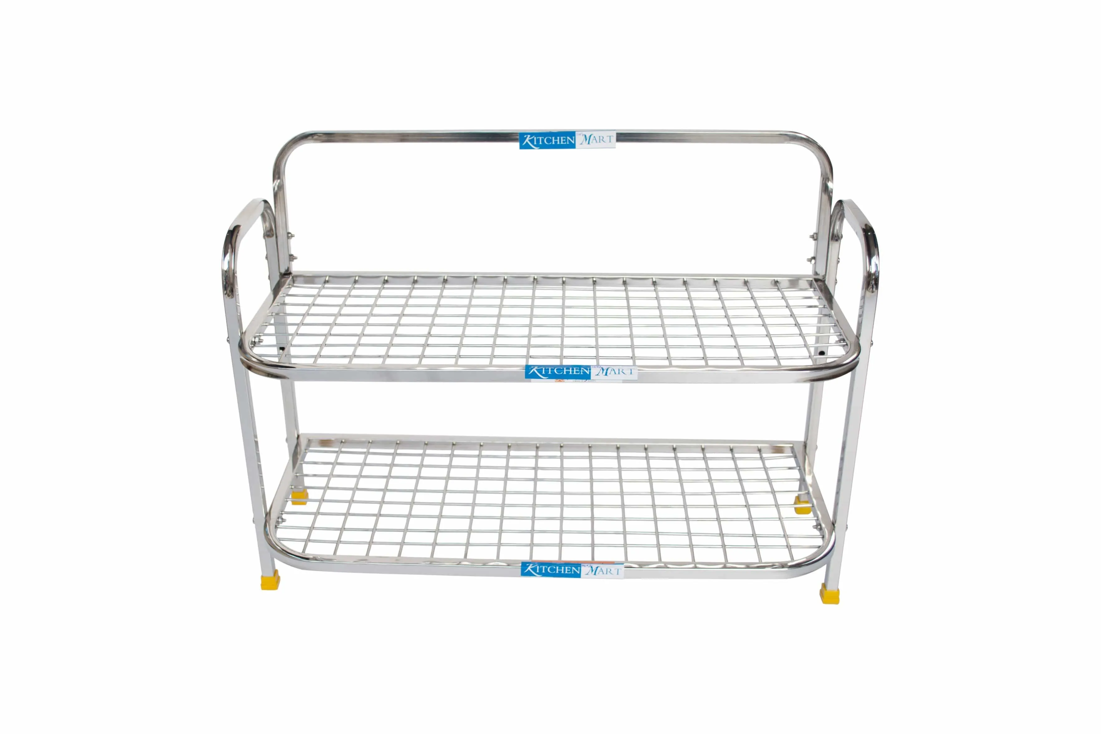 Kitchen Mart Stainless Steel shoe rack / Kitchen Storage shelf rack (18 x 2)