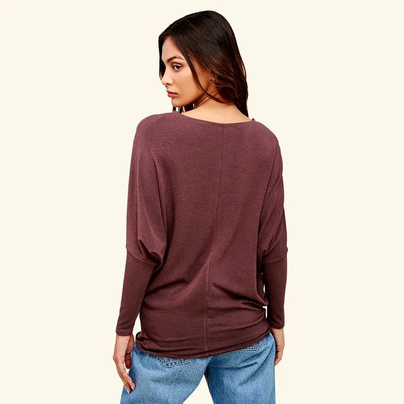 Long Sleeve Cocoon Top