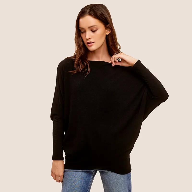 Long Sleeve Cocoon Top