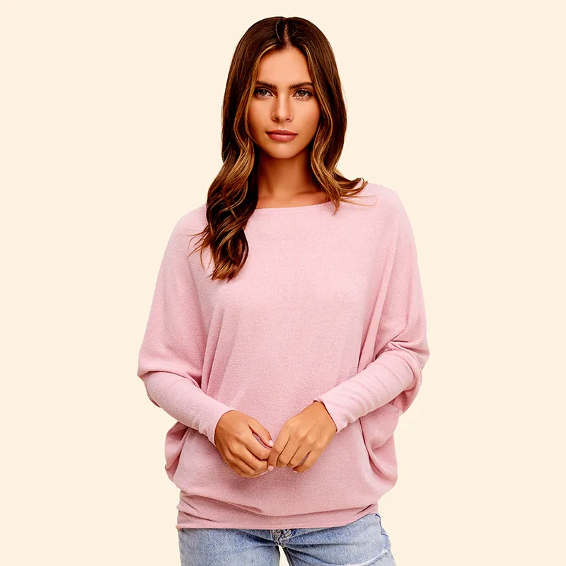 Long Sleeve Cocoon Top