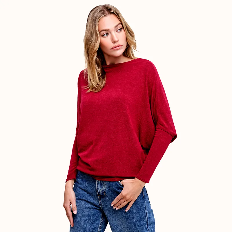 Long Sleeve Cocoon Top