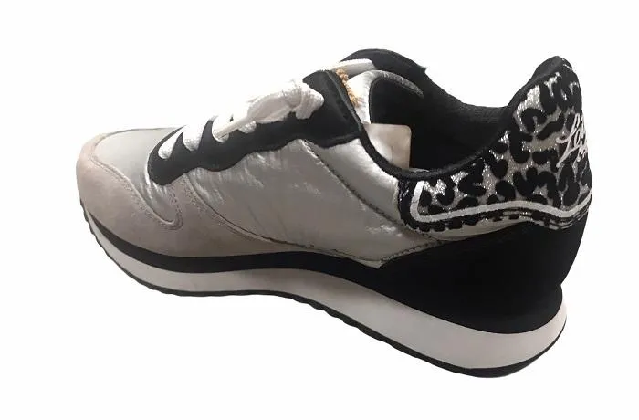 Lotto Leggenda women's sneakers Wedge Metal NY 215092 5A5 silver metal 2-all black