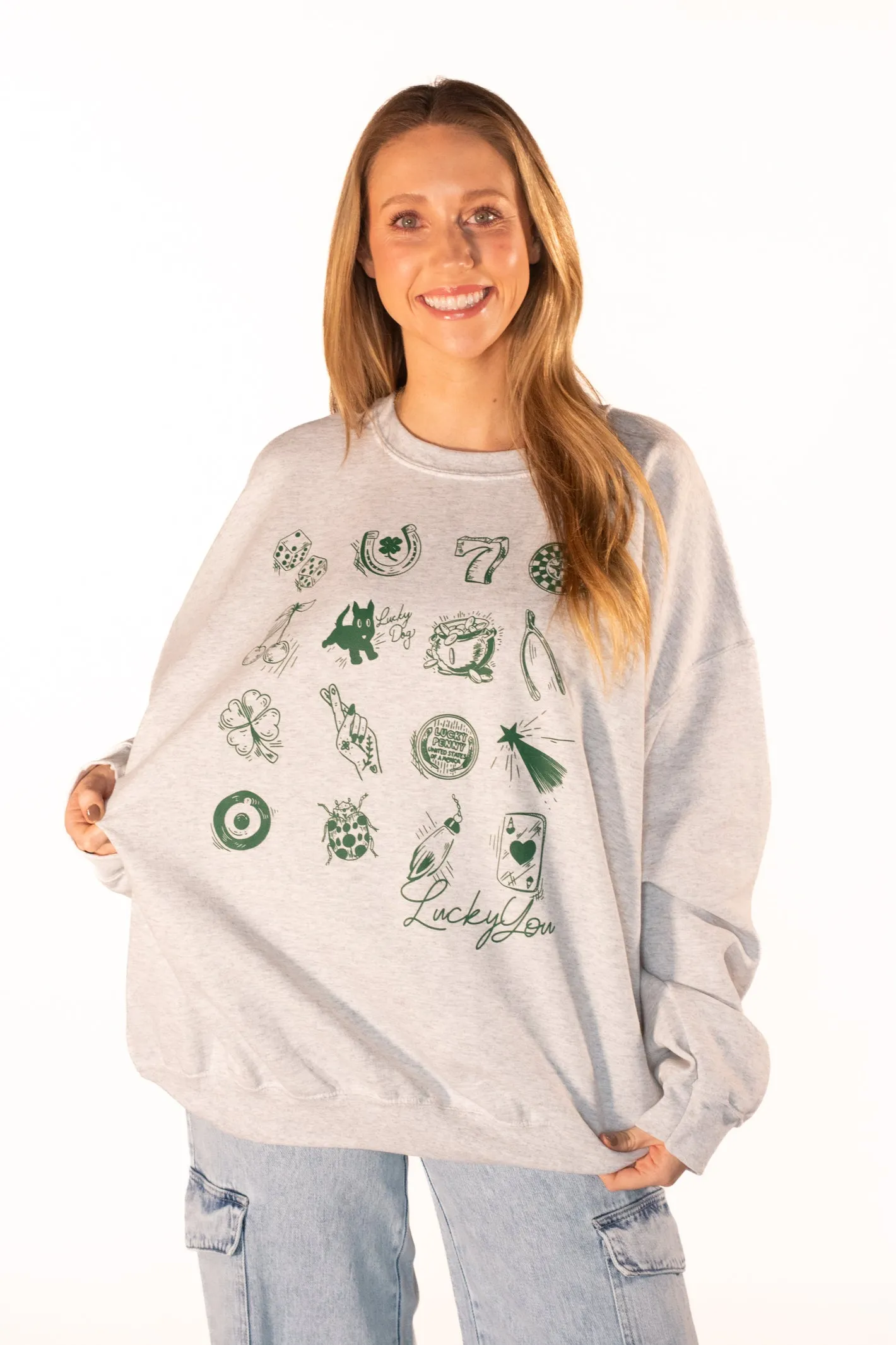 Lucky You St. Patrick's Icon Graphic Sweatshirt