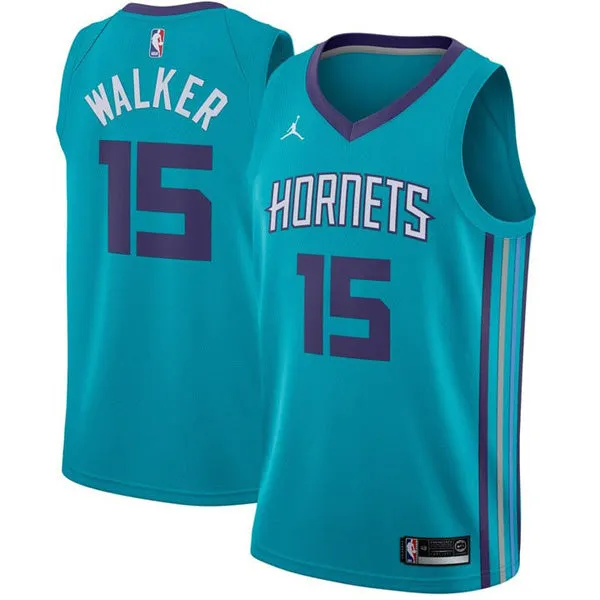 Men's Charlotte Hornets Kemba Walker Icon Edition Jersey - Teal