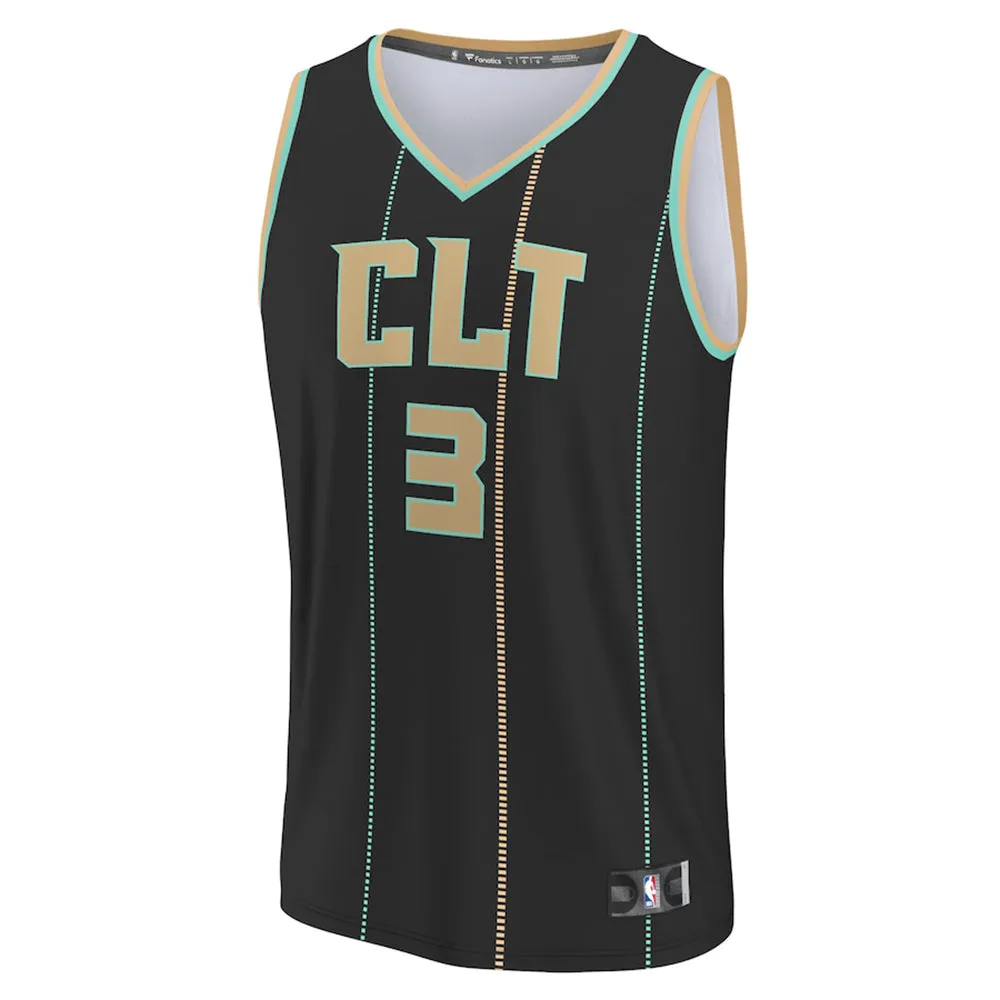 Men's Charlotte Hornets Terry Rozier City Edition Jersey - Black